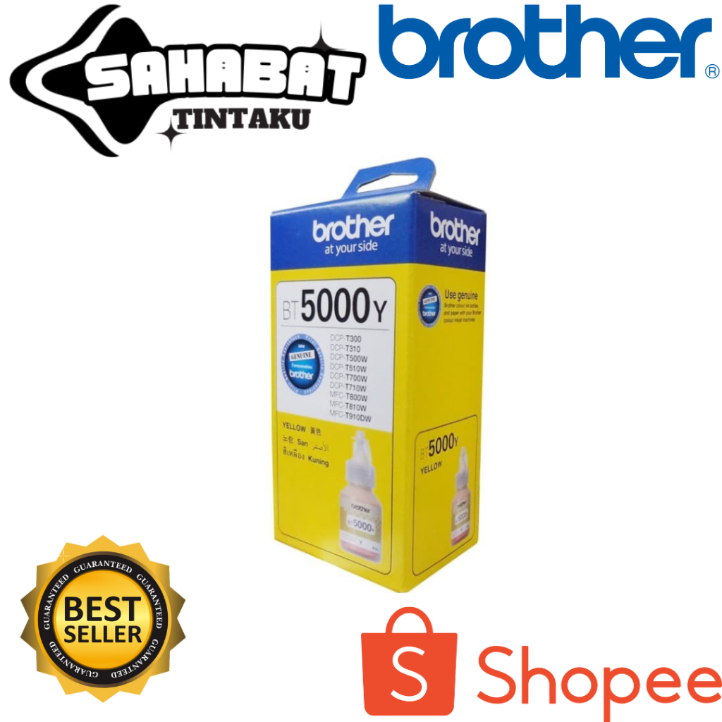 Brother BT5000 Yellow Tinta Printer Brother BT 5000 Yellow