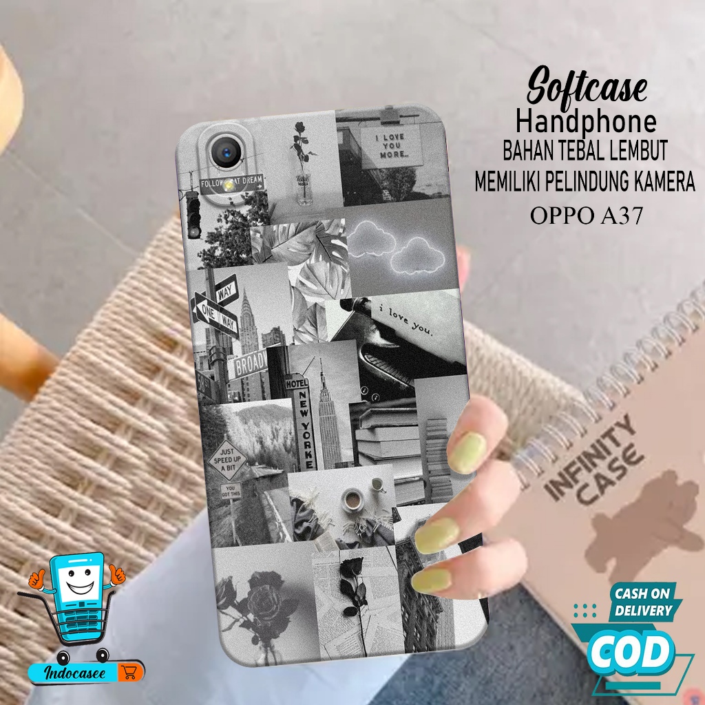 Softcase Oppo A37- Case Oppo A37 - Fashion Lucu - Casing Oppo A37 - Kesing Oppo A37 - Silikon Tpu - 