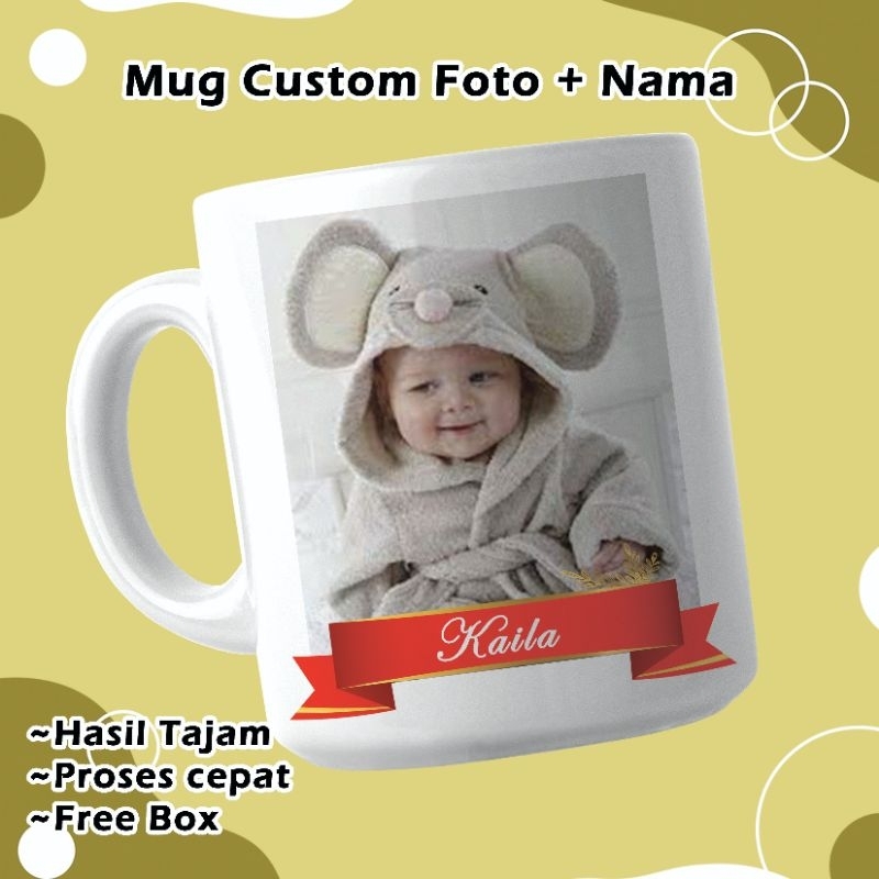 MUG SABLON FOTO // CUSTOM MUG // MUG CANTIK UNTUK KADO