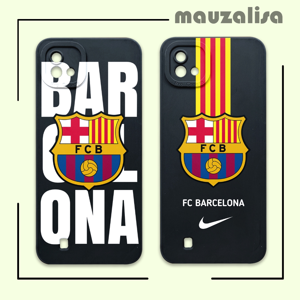 Case Realme C20 C11 2021 Model Gambar Club Bola - Casing Softcase Motif Barcelona