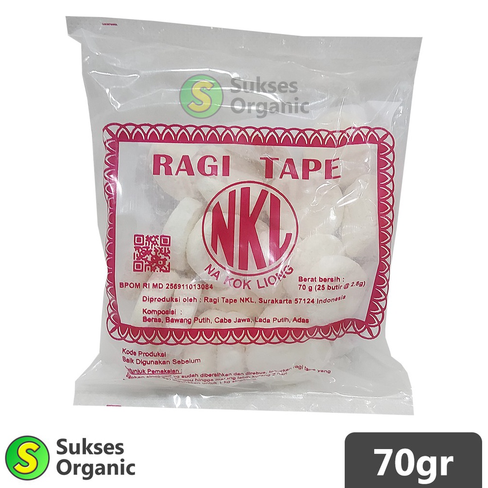 

84 Ragi Tape NKL 25 Butir 70gr Na Kok Liong hnm0e