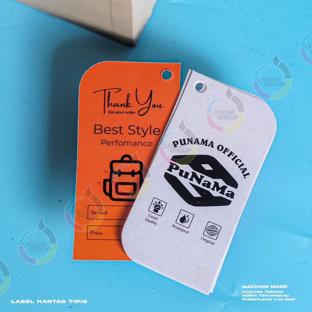 

hang tag 310 gsm / label hangtag / hangtag baju / hangtag