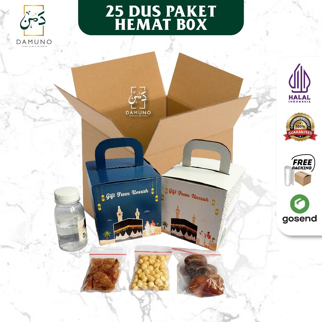 

Paket Oleh Oleh Haji dan Umroh Dus Box Kotak per 25 pcs