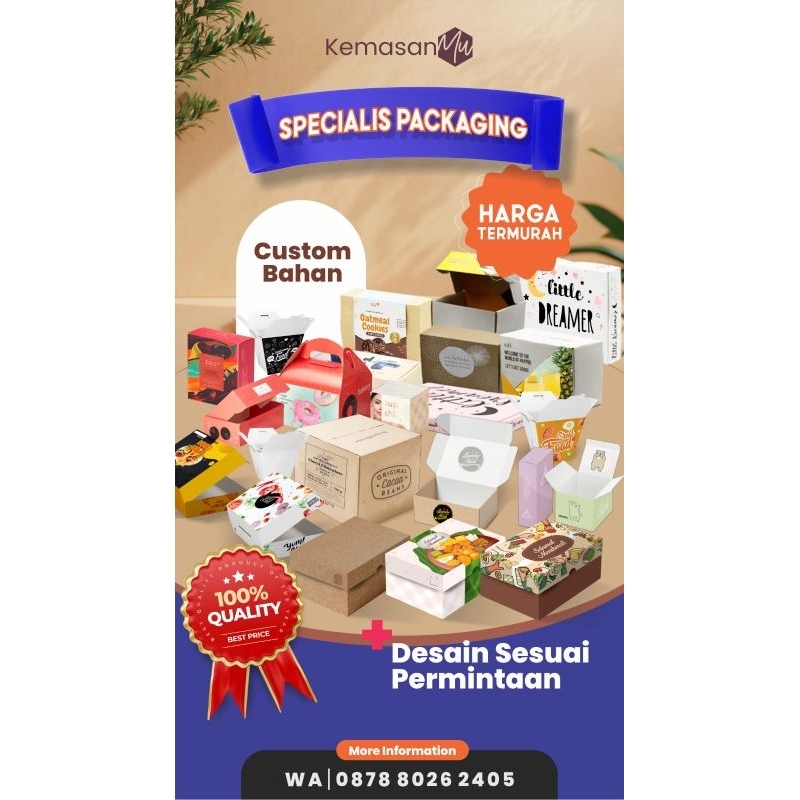CUSTOM PACKAGING | CUSTOM BOX MAKANAN | CUSTOM SEGALA MACAM BOX