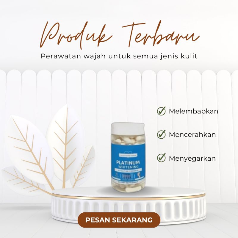 PLATINUM WHITENING | GLUTATHIONE | PEMUTIH KULIT | KAPSUL PEMUTIH KULIT