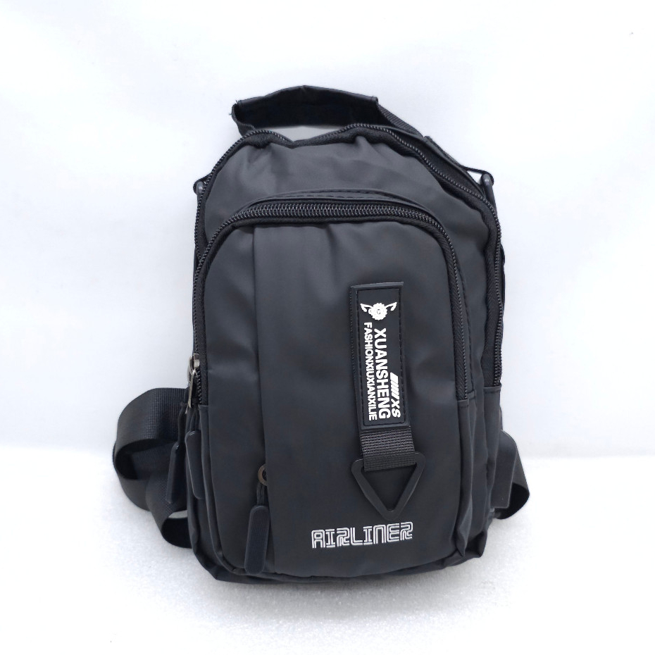 Tas Selempang Karet Anti Air Import Multi Fungsi + USB Ringan Murah / Tas Jinjing Mini Polo Import K