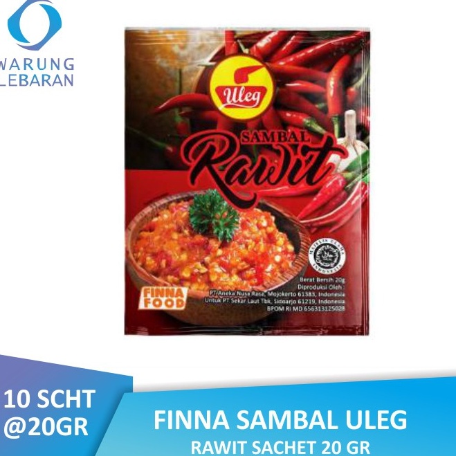 

☍Terkini✯ [PL08] Finna Sambal Uleg Rawit Sachet (10 x 20gr) E40
