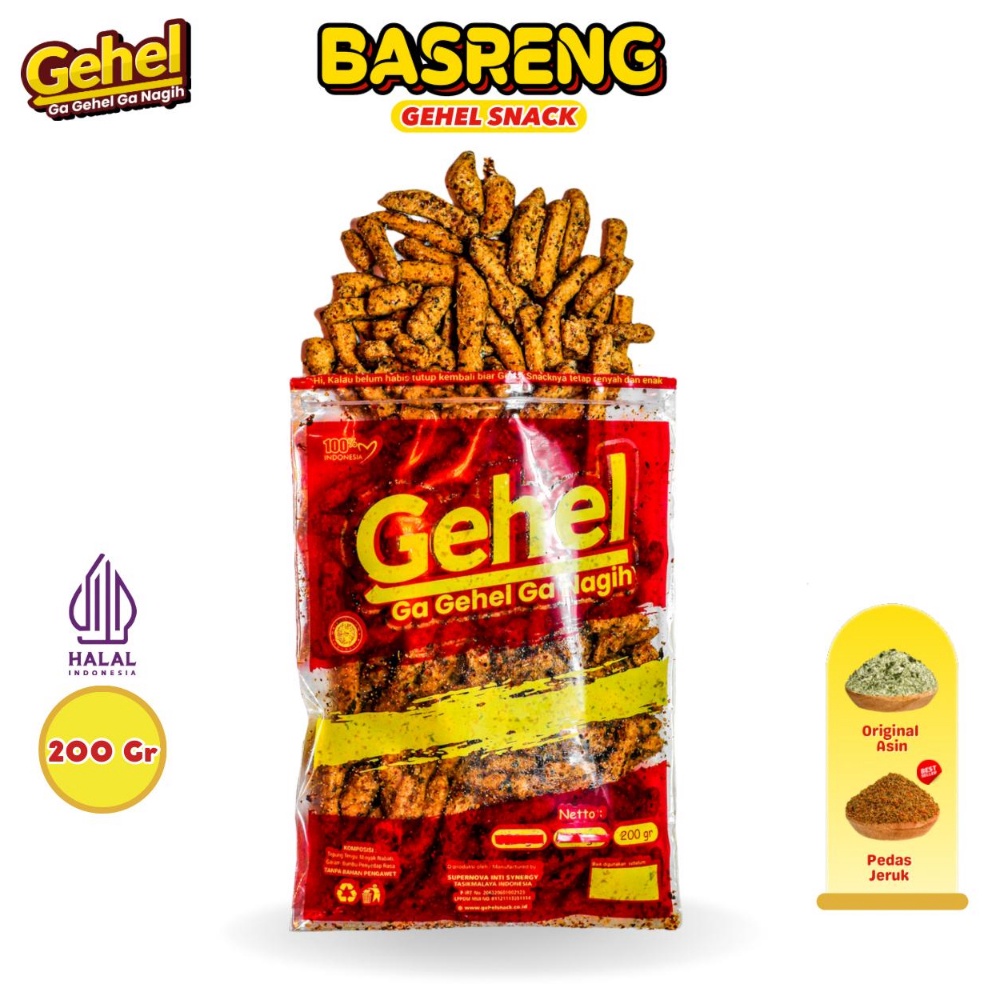 

Gehel Basreng 200gr - Makanan Ringan Buruan Beli