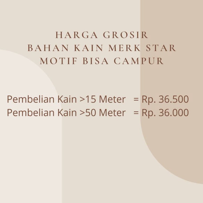 Grosir.. Bahan Kain Sprei Star - Harga Grosir Semua Motif 97