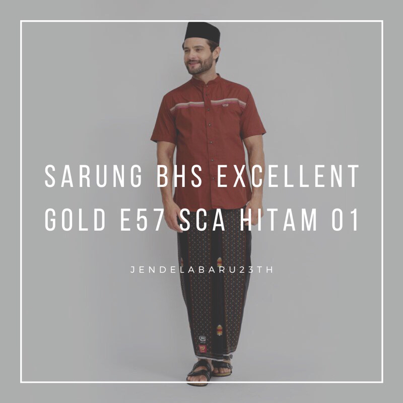 SARUNG BHS EXCELLENT GOLD E52 SCA HITAM 01