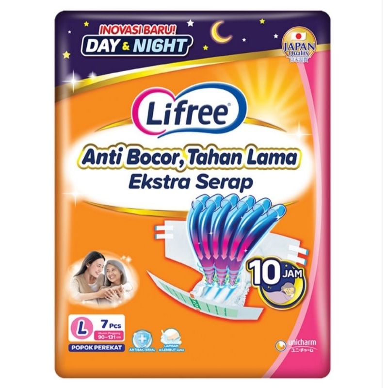 Lifree Popok Perekat Lansia/Dewasa L 7 Pcs