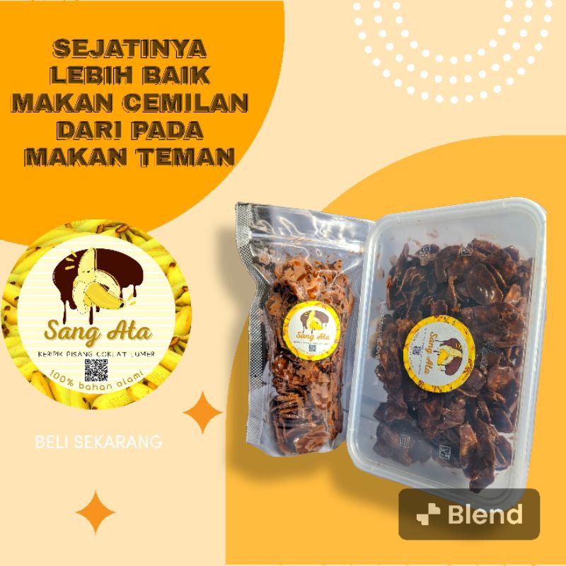 

Keripik pisang coklat lumer