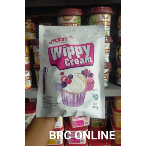 

400 GRAM WHIPPING WIPPY CREAM BUBUK HAAN Pouch Ready