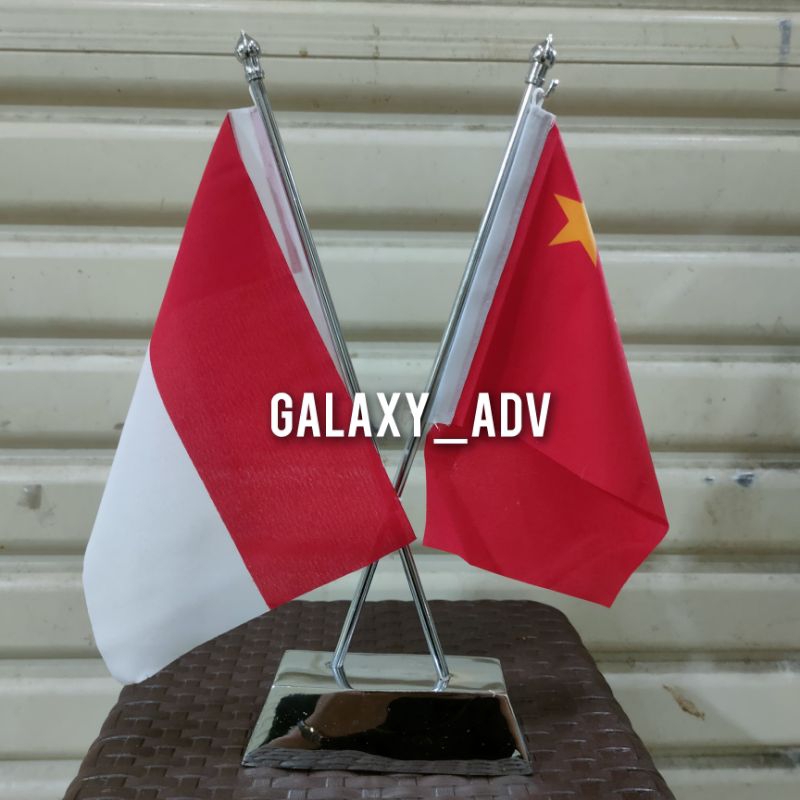 

tiang silang stainless+bendera meja negara