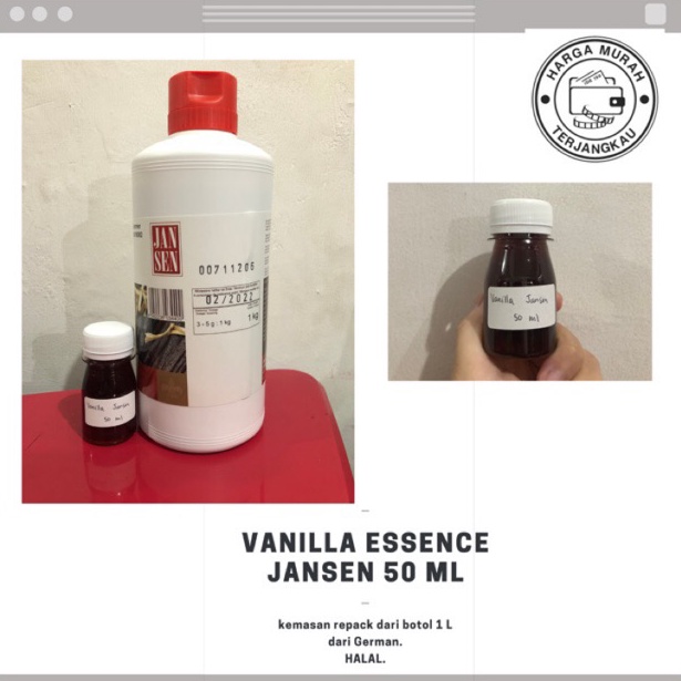 

[©B95&] Vanilla Jansen 50 ml / Vanilla ekstrak / Essence Vanilla Dijamin Murah
