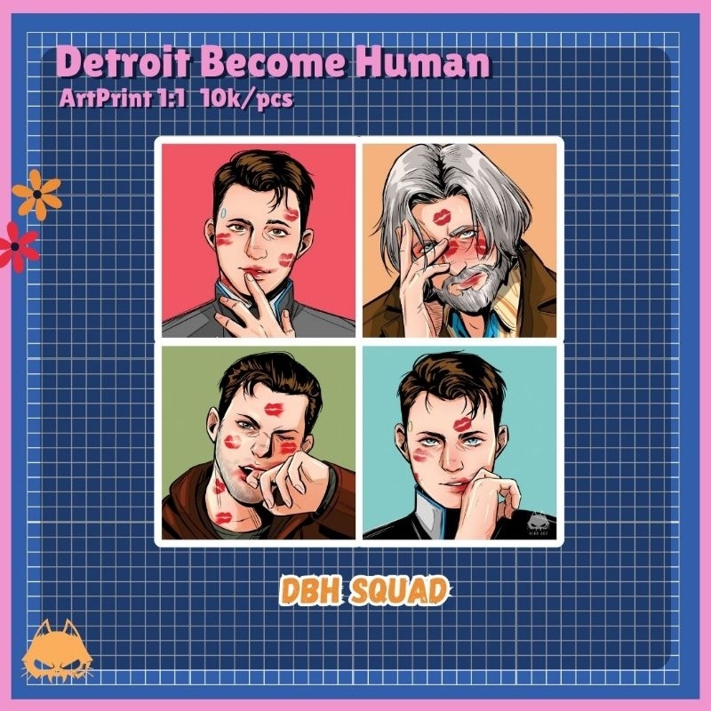 

[OPEN PO] Detroit Become Human Squad Art Print 1:1