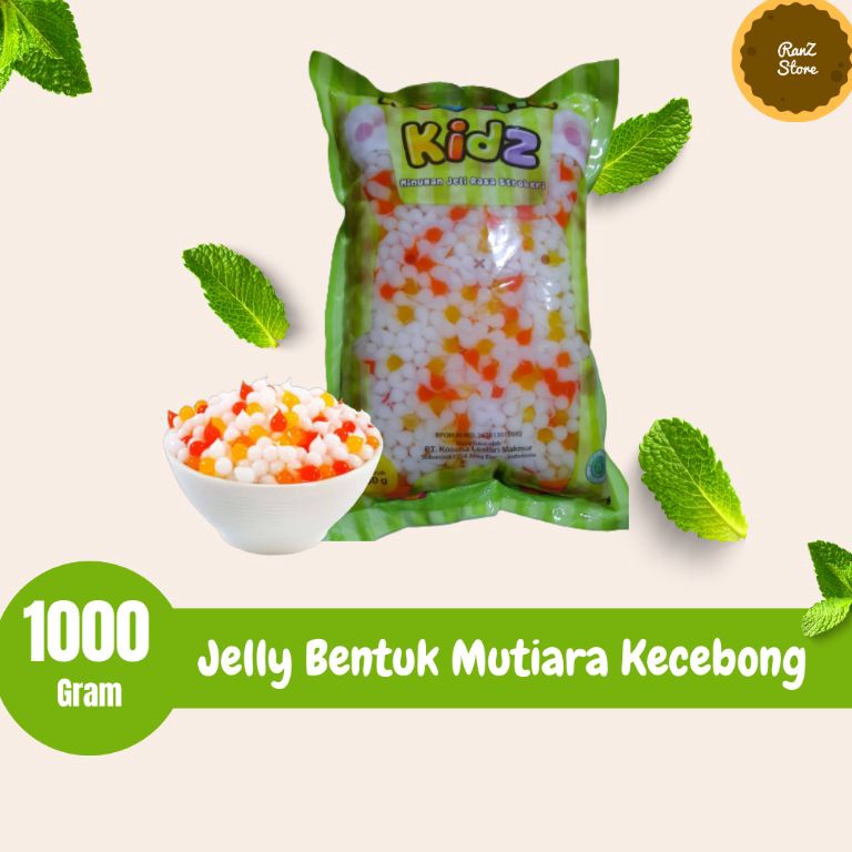 

jelly bentuk mutiara kecebong warna warni kemasan 1kg 0my0o