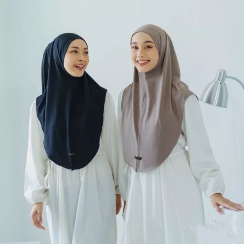 HIJAB BERGO INSTAN PINGUIN/ KERUDUNG BERGO PINGUIN NON PET JERSEY PREMIUM