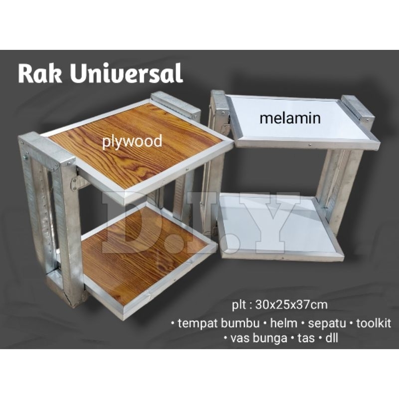 Rak Dinding Universal baja ringan 2 tingkat