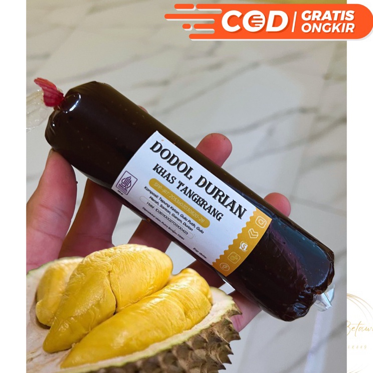 

[KODE PRODUK GWARH7087] Dodol Durian Asli Montong Khas Tangerang 200 gr Lembek Fresh