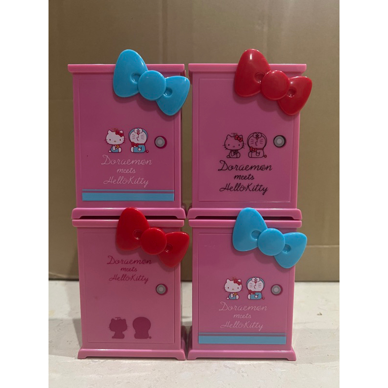 hello kitty x doraemon pintu ajaib case / bento / lunch box