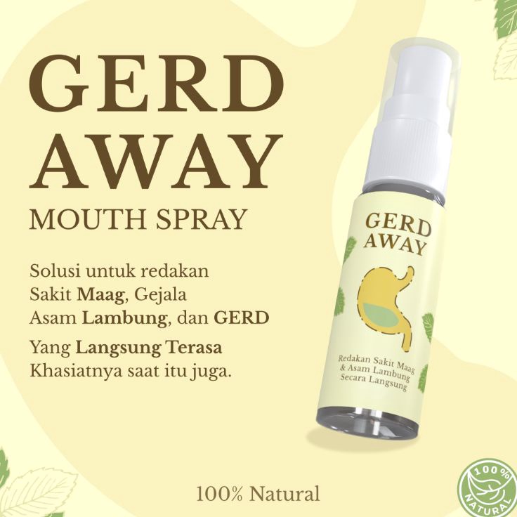 

[KODE PRODUK 0NCVT8751] GERD AWAY Mouth Spray - Herbal Lambung Sakit Maag 100% Natural - Redakan Asam Lambung Secara Langsung - by Hegar Natural