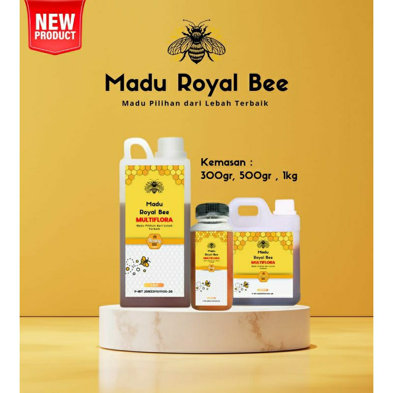 

Best Honey - Madu Asli Madu Murni 300 dan 500 GR Madu Multiflora Madu Alami Super premium(Royal bee)