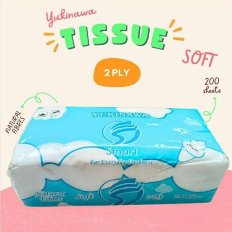 Facial Tissue Yukinawa 200 Sheet