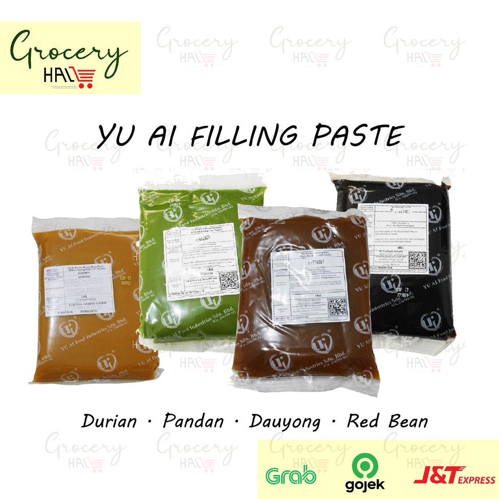 

[⚜A77/] YU-AI FILLING PASTE / PASTA ISIAN ROTI 1 KG ( ISIAN KUE BULAN YUAI ) Impor Terbaru