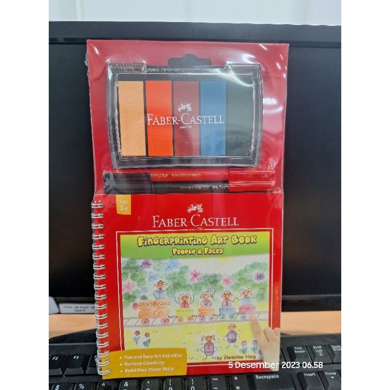 

Finger Printing Art Set Book - Faber Castell MURAH (ORIGINAL) - melatih motorik anak