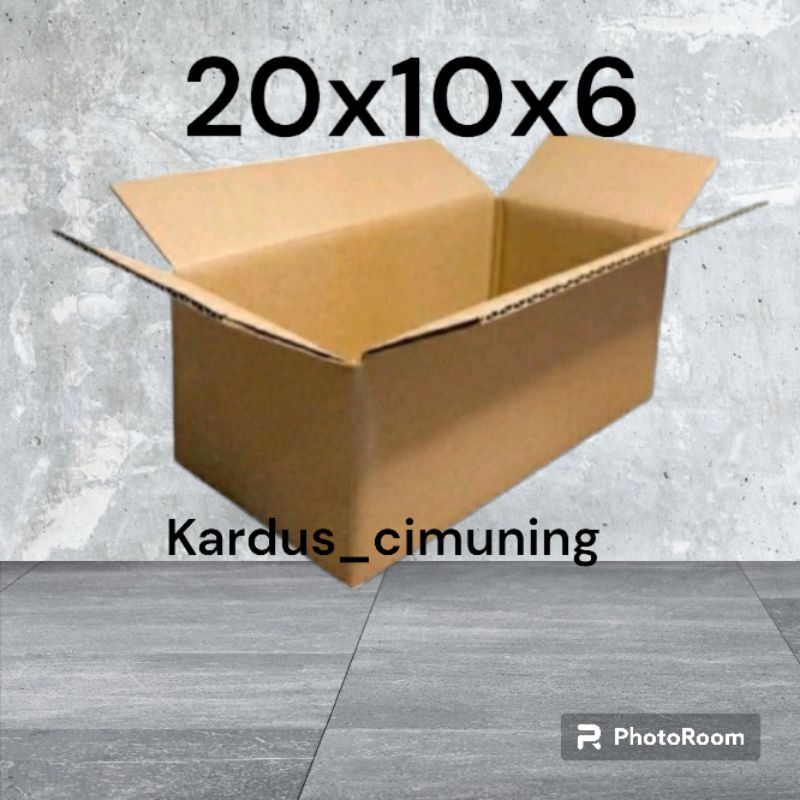 

kardus box packing 20x10x6