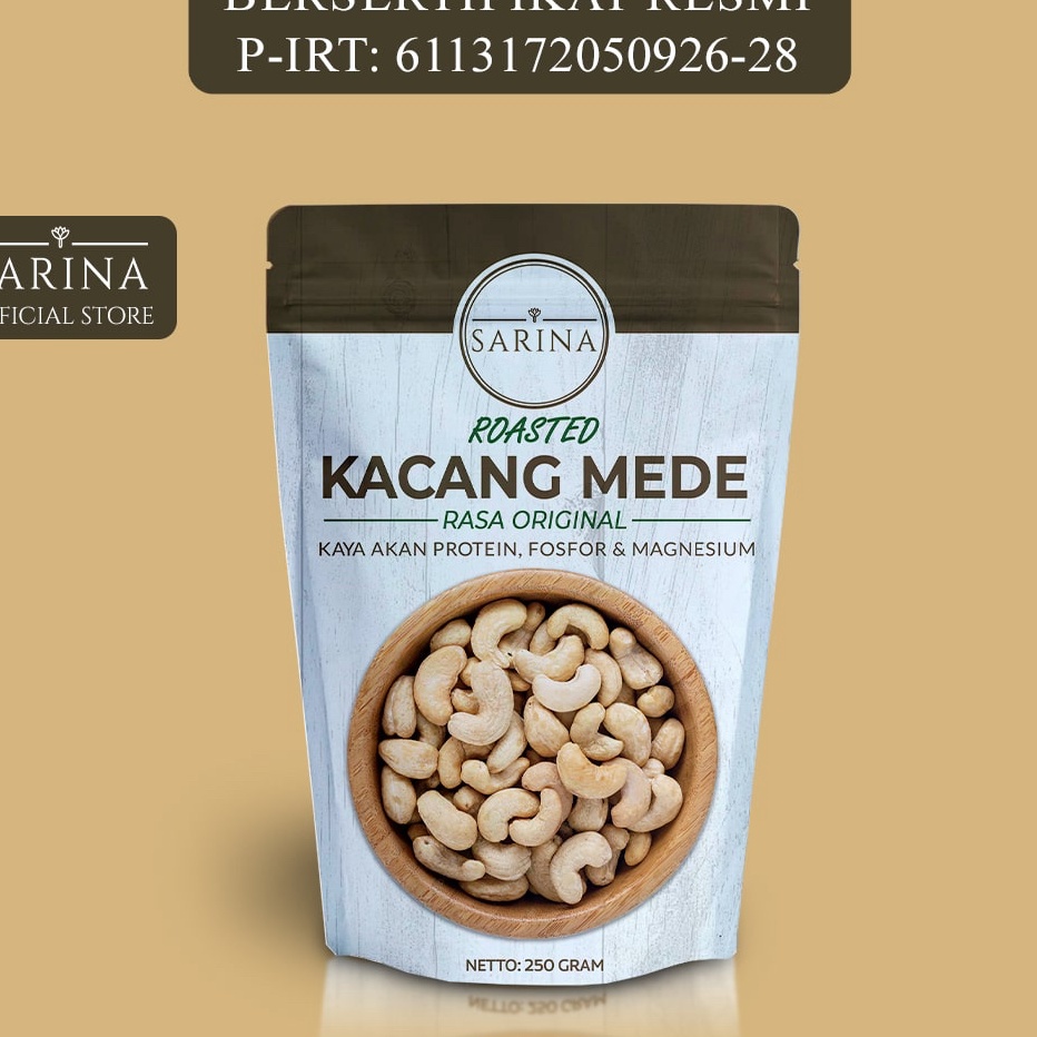 

[KODE PRODUK FPY9J4596] Kacang Mede Panggang Premium Roasted Mete Premium