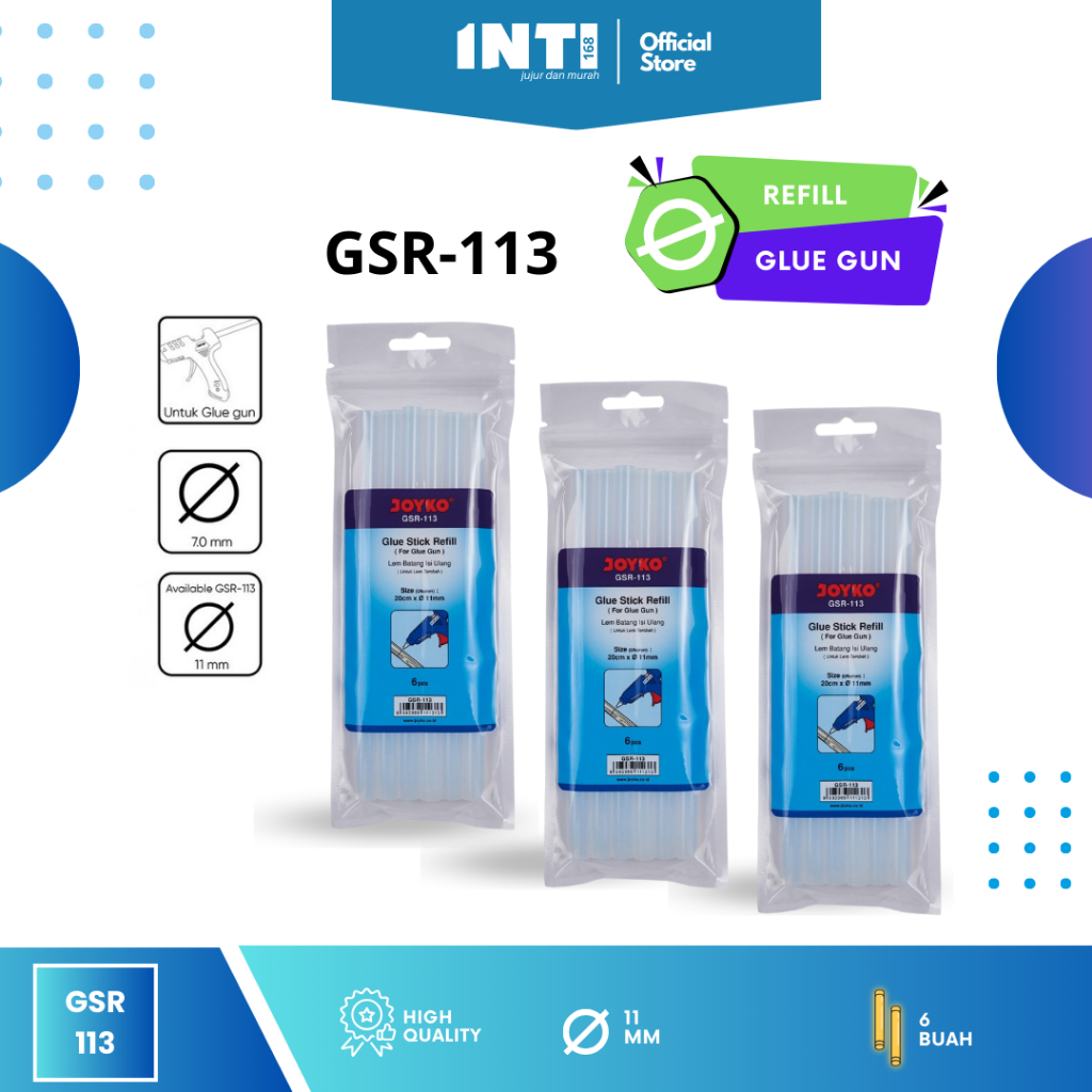 

Refill Lem Bakar Isi Lem Tembak Joyko GSR-113 - 6 PCS