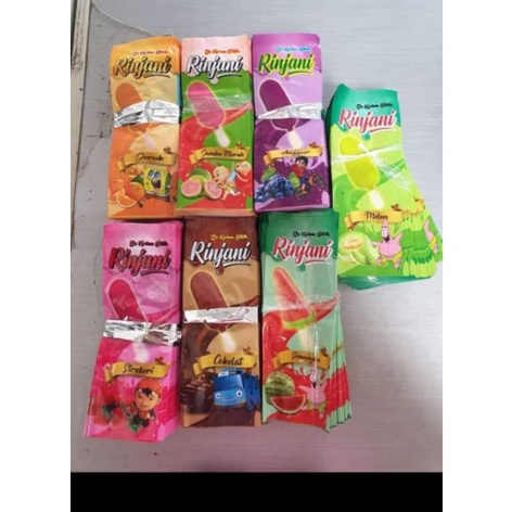 

➝Promo kemasan/plastik rinjani bungkus es stick loly W66 ➡