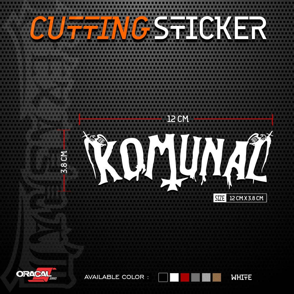 Cutting Sticker KOMUNAL Band | Stiker Cutting Band KOMUNAL