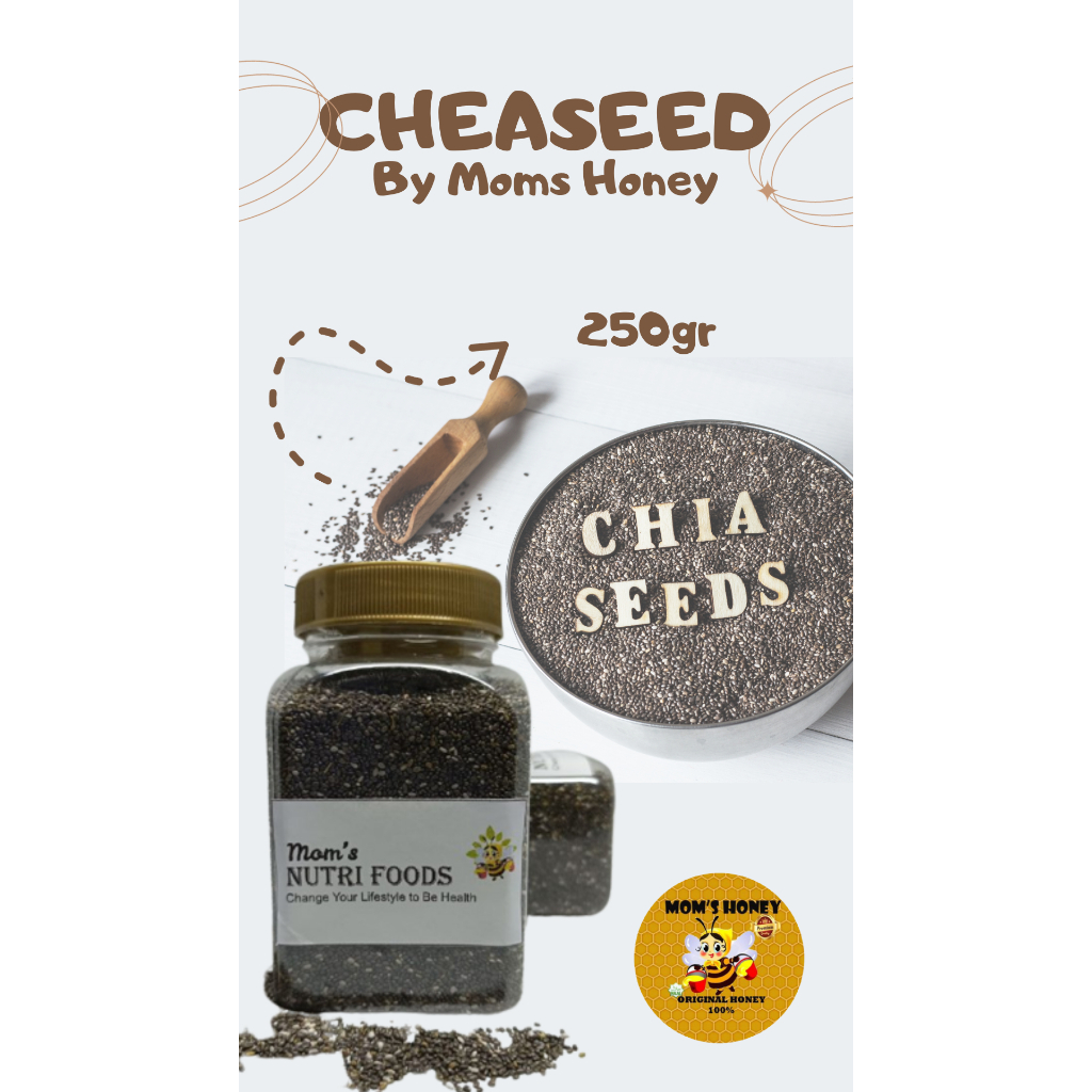 

Chia seed Original Toples Besar 250 gram / Chiaseed Premium By MOMS HONEY