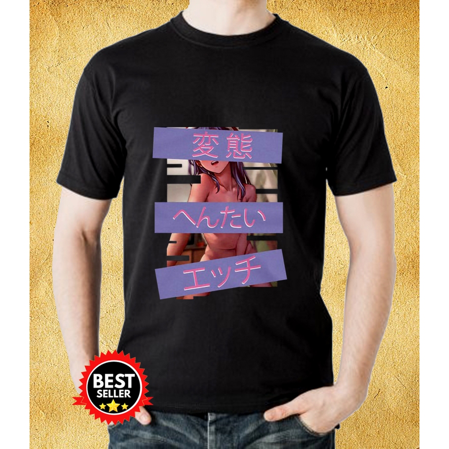 T-Shirt Hentai Lewd Santa Claus Girl Manga Style Ahegao Anime Kaos