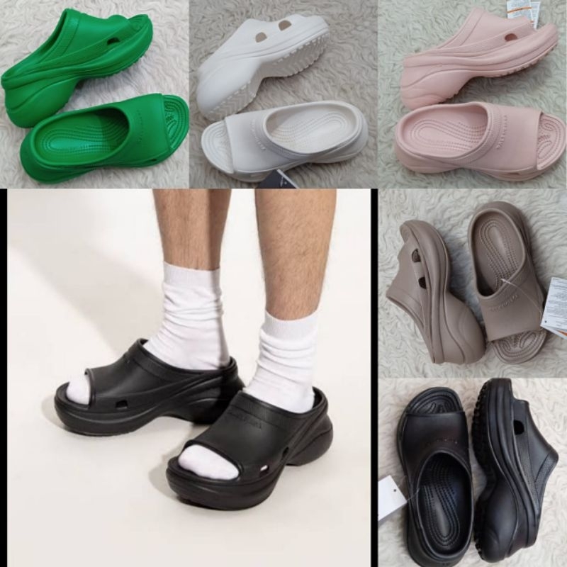 CROCS BAL*CIAGA WEDGES WOMAN SANDAL WEDGES WANITA IMPORT