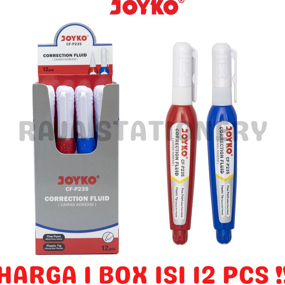 

Model Terkini☋ JOYKO CORRECTION FL PEN TIPEX CAIR JOYKO PUTIH CF-P235 TIPX TIP EX LUSIN MURAH [12PCS] C49 ✴