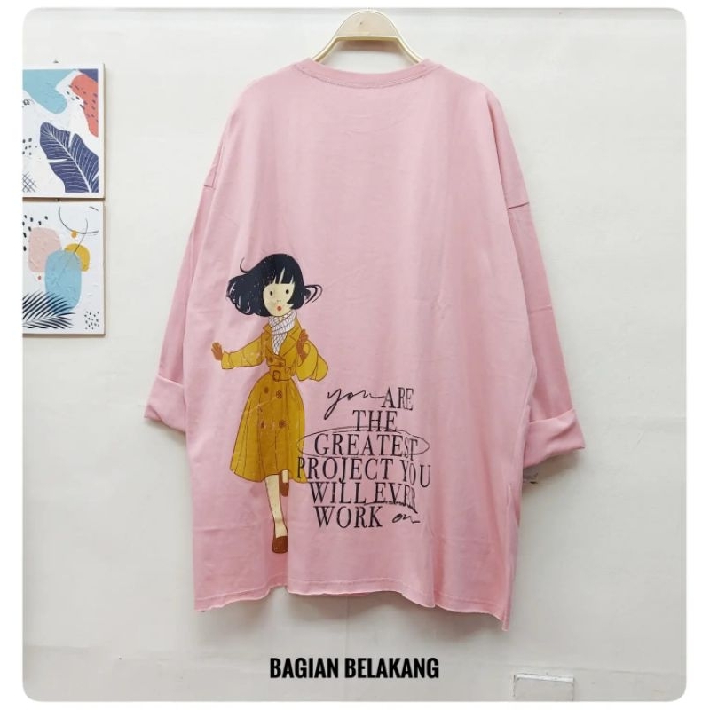 Atasan Kaos Wanita - Kaos Kartun XGIO BJ49