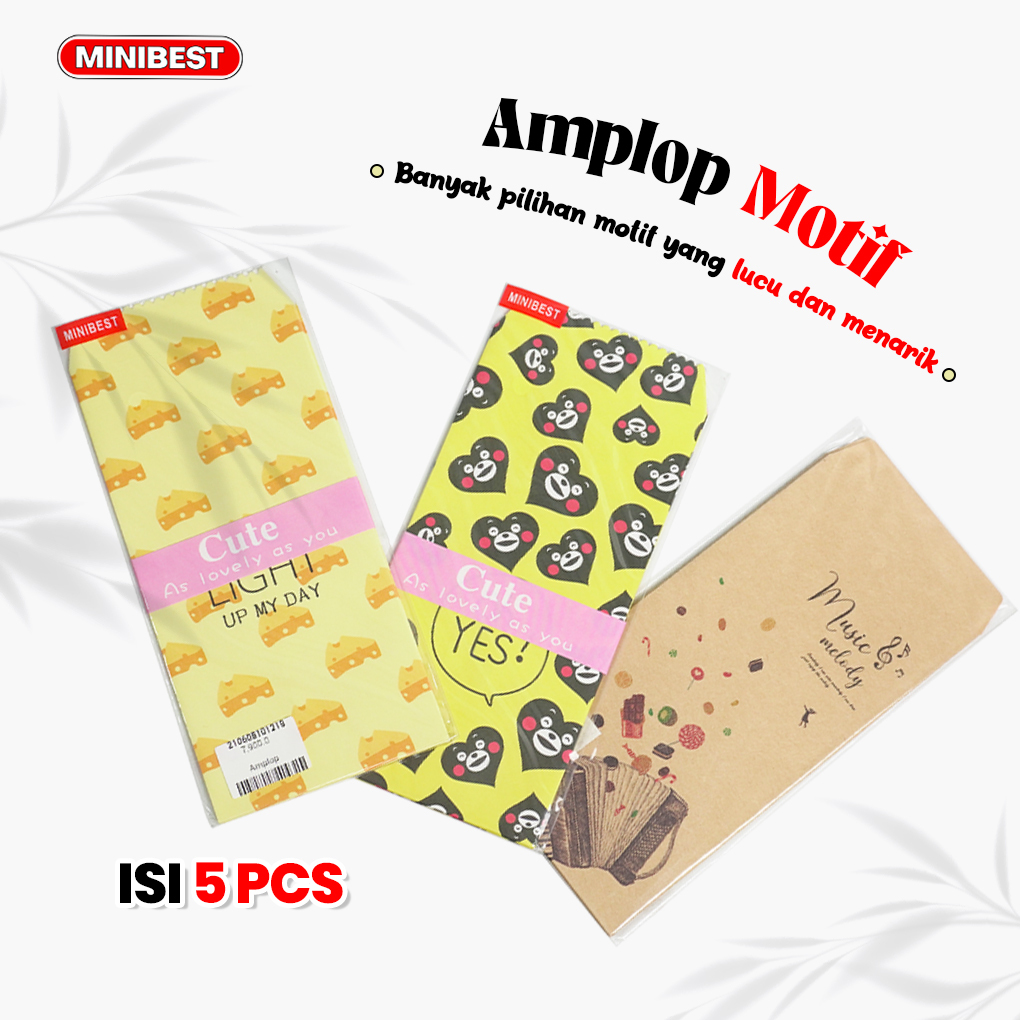 

MINIBEST Amplop Import Aesthetic Envelope isi 5pcs