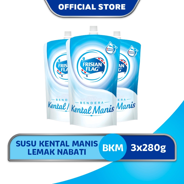 

[✸V68@] Frisian Flag Bendera Kental Manis Pouch 280g - 3 Pcs [42]