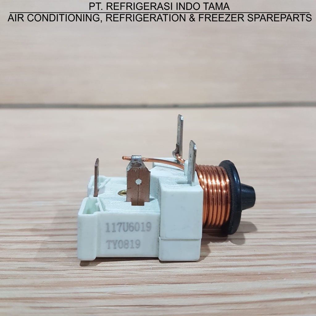 RELAY 117U6019 FOR SECOP COMPRESSOR SC 15 CL & SC 18 G ( SC15CL & SC18G )