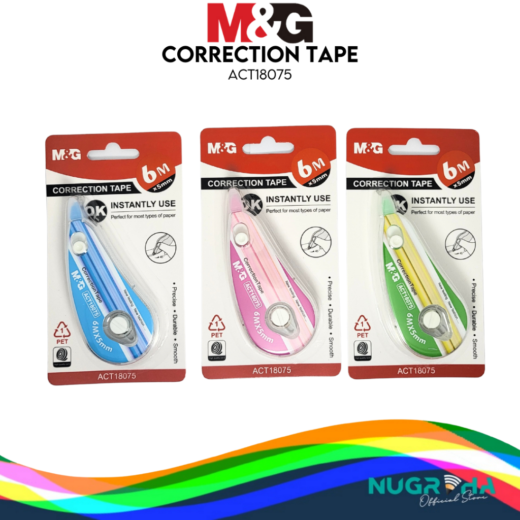 

M&G ACT18075 Correction Tape / Pita Koreksi CP 6 Meter