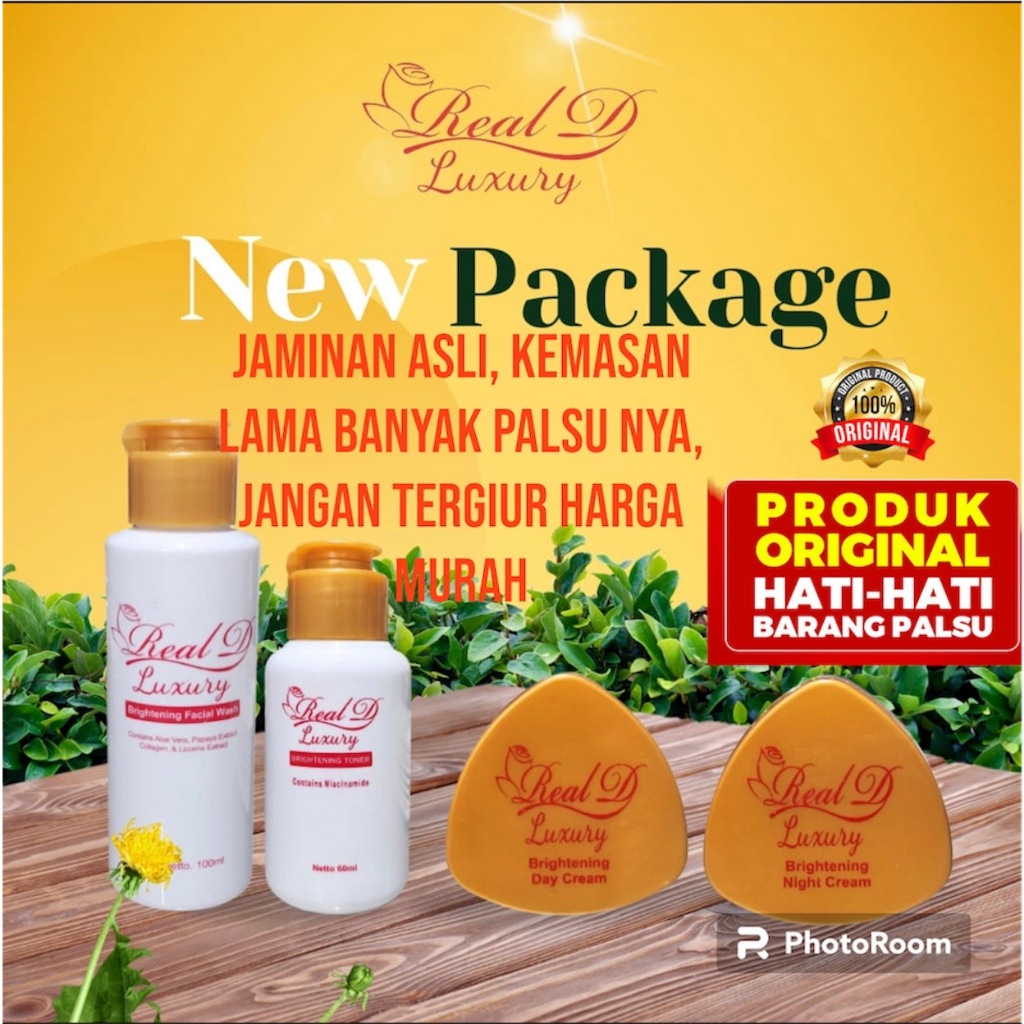 Cream REAL D RD TONER CLEANSER BPOM / Krim RD Luxury BPOM / Real D Luxury BPOM Aman CV Arni Rinna Di