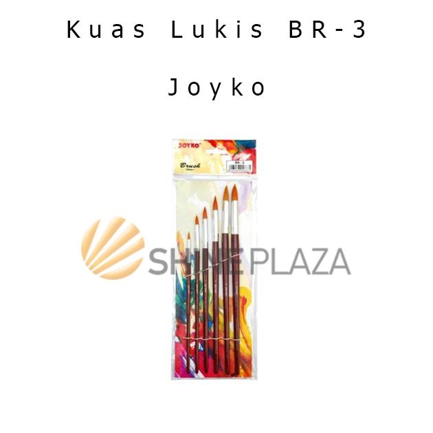 

[KODE 7W00Z] Kuas Lukis Brush Joyko Round BR-3 - Kuas Cat Acrylic Minyak Cat Air