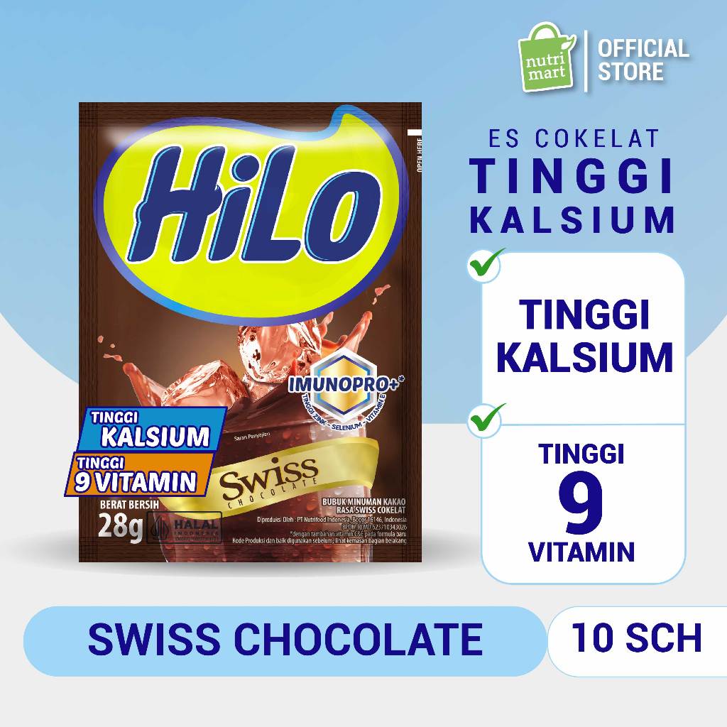 

Hilo Swiss Chocolate 10 sachet - Minuman Cokelat