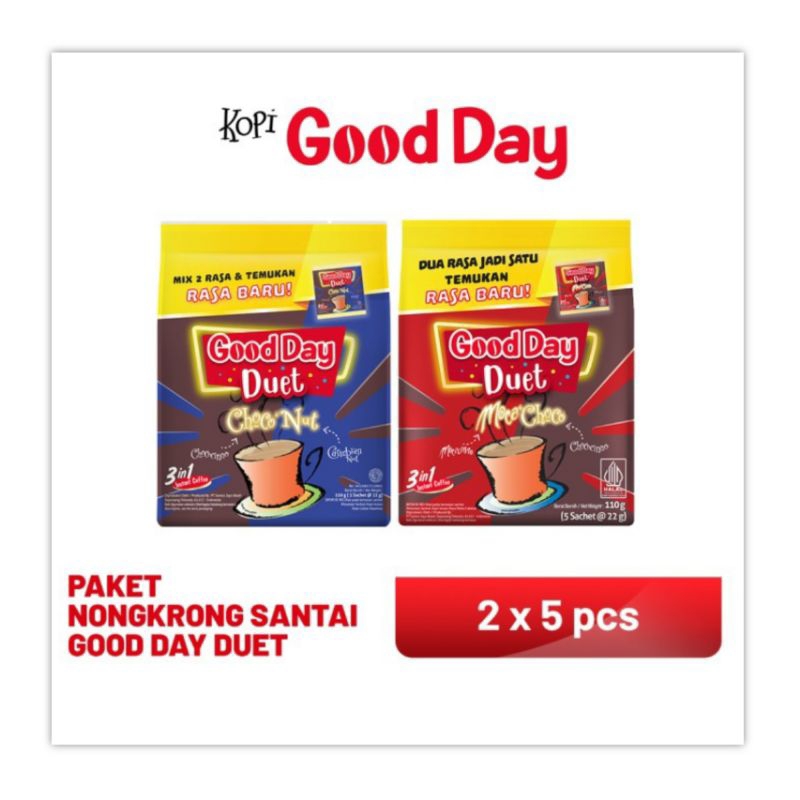 

Good Day Goodday Duet isi 5 Kopi Instant