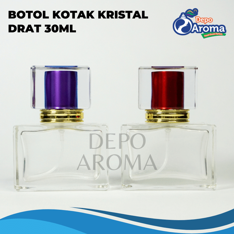 Botol Parfum Kotak Kristal 30ml