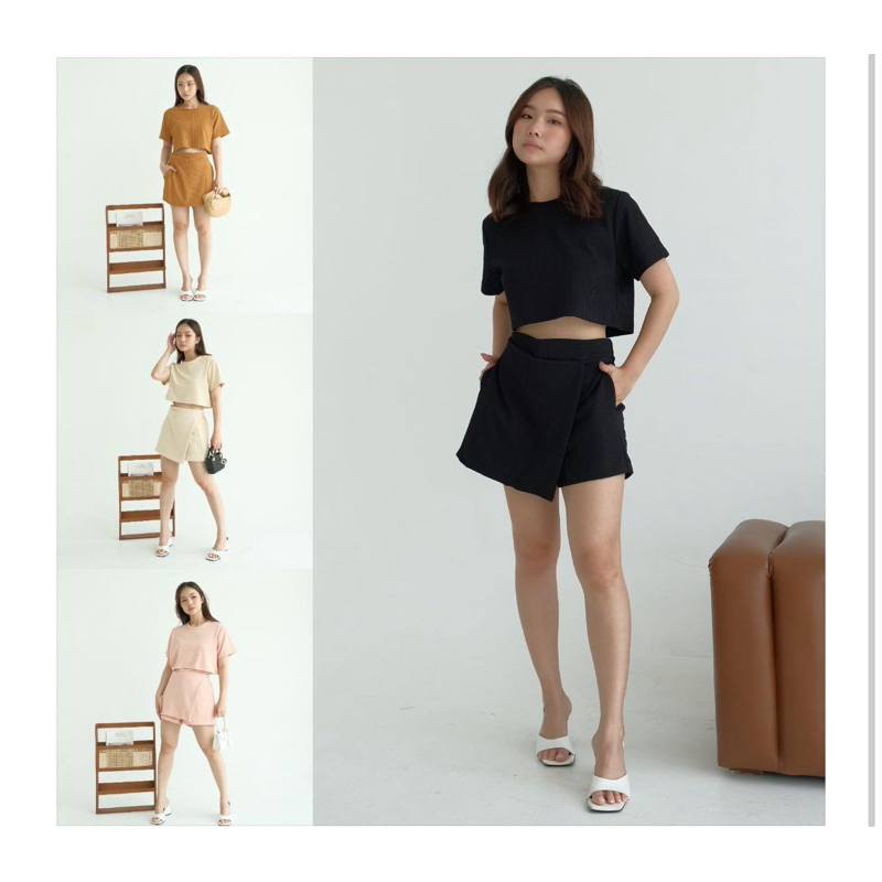 Yourstyle - Preppy Set - Set wanita knit - One set daily